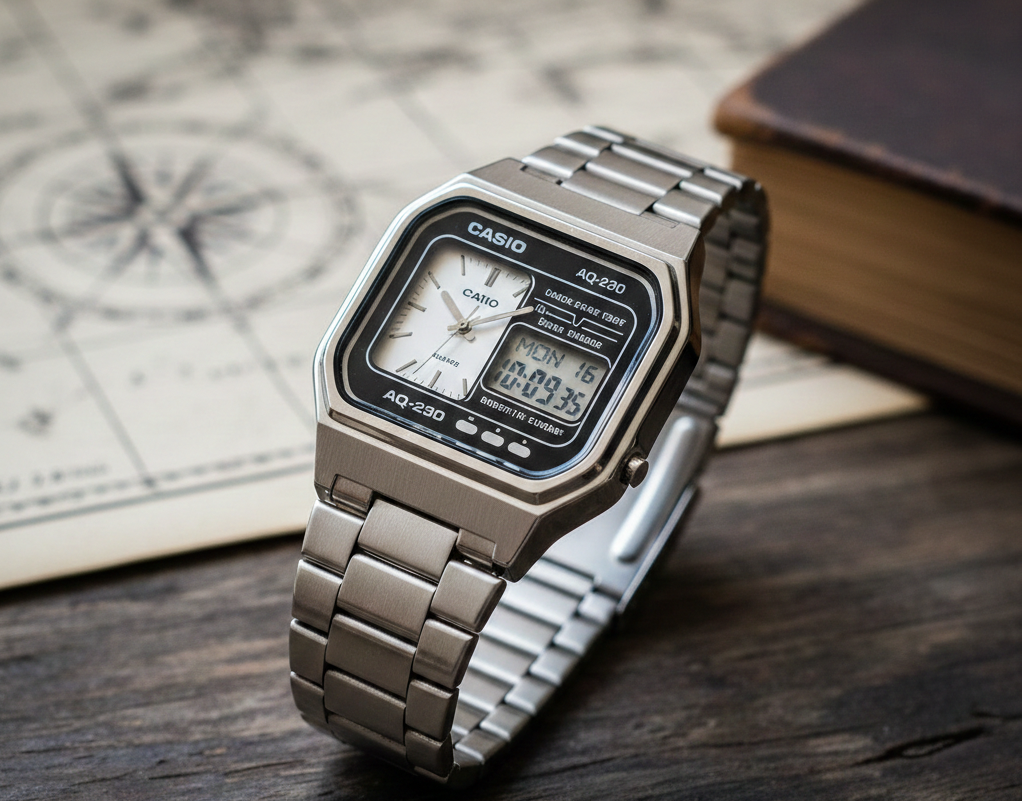 casio aq230 — The Timeless Digital-Analog Classic That Never Goes Out of Style