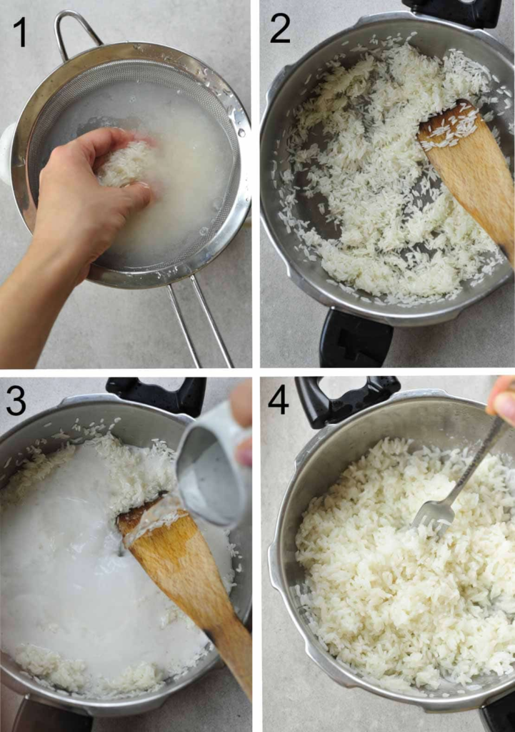 how to make coconut rice
