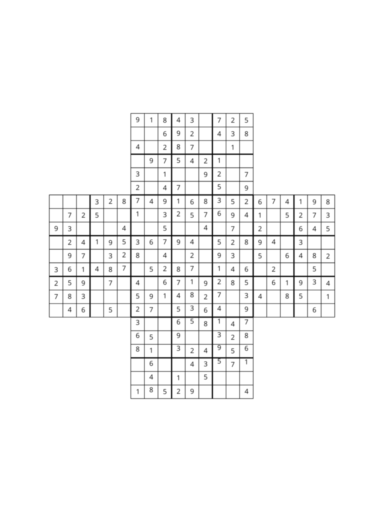 samurai sudoku